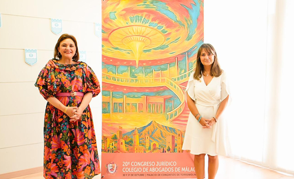 La Alcaldesa de Torremolinos, Margarita del Cid, y la Decana del Colegio de Abogados de Málaga, Flor Carrasco y