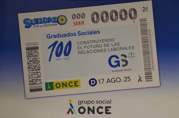 Graduados Sociales cupón de la ONCE