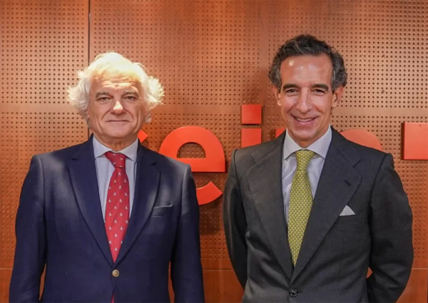 Miguel Garrido de la Cierva, presidente de CEIM, y Juan José Sánchez Puig, CEO de ISDE