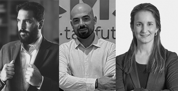 Carles Paloma, Fabio López Montañez y Paz Vallès