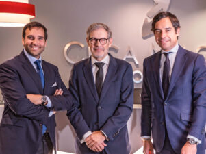 Miguel Lobón,, Manel Hernández y Enrique Ceca