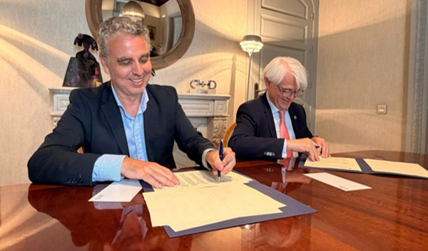 Miguel Angel Ruiz, presidente de ASESCO; y Salvador González, presidente de Abogacía Española