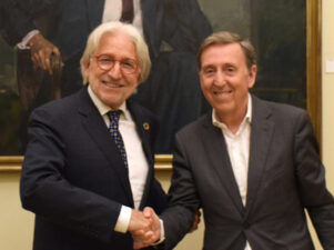 Josep Sánchez Libre, presidente de Foment, y Enrique Azorín, presidente de BDO Abogados