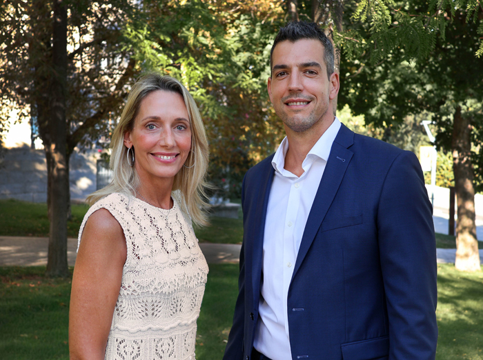 La socia directora de Auditoría de Grant Thornton Isabel Perea y el nuevo socio de la Firma en Bilbao, Álvaro González