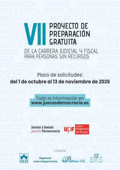 Proyecto de Preparación Gratuita para el acceso a la Carrera Judicial y Fiscal